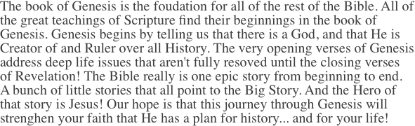 The book of Genesis is